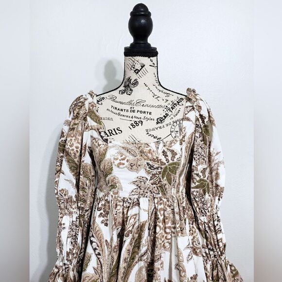 Anthropologie Pilcro Square-Neck Corduroy Babydoll Mini Dress Size XXSP NWT - Picture 8 of 10